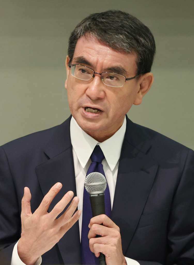 「ひどいフェイク！」　河野氏、フジ司会者に抗議　自民総裁選（時事通信） - Yahoo!ニュース