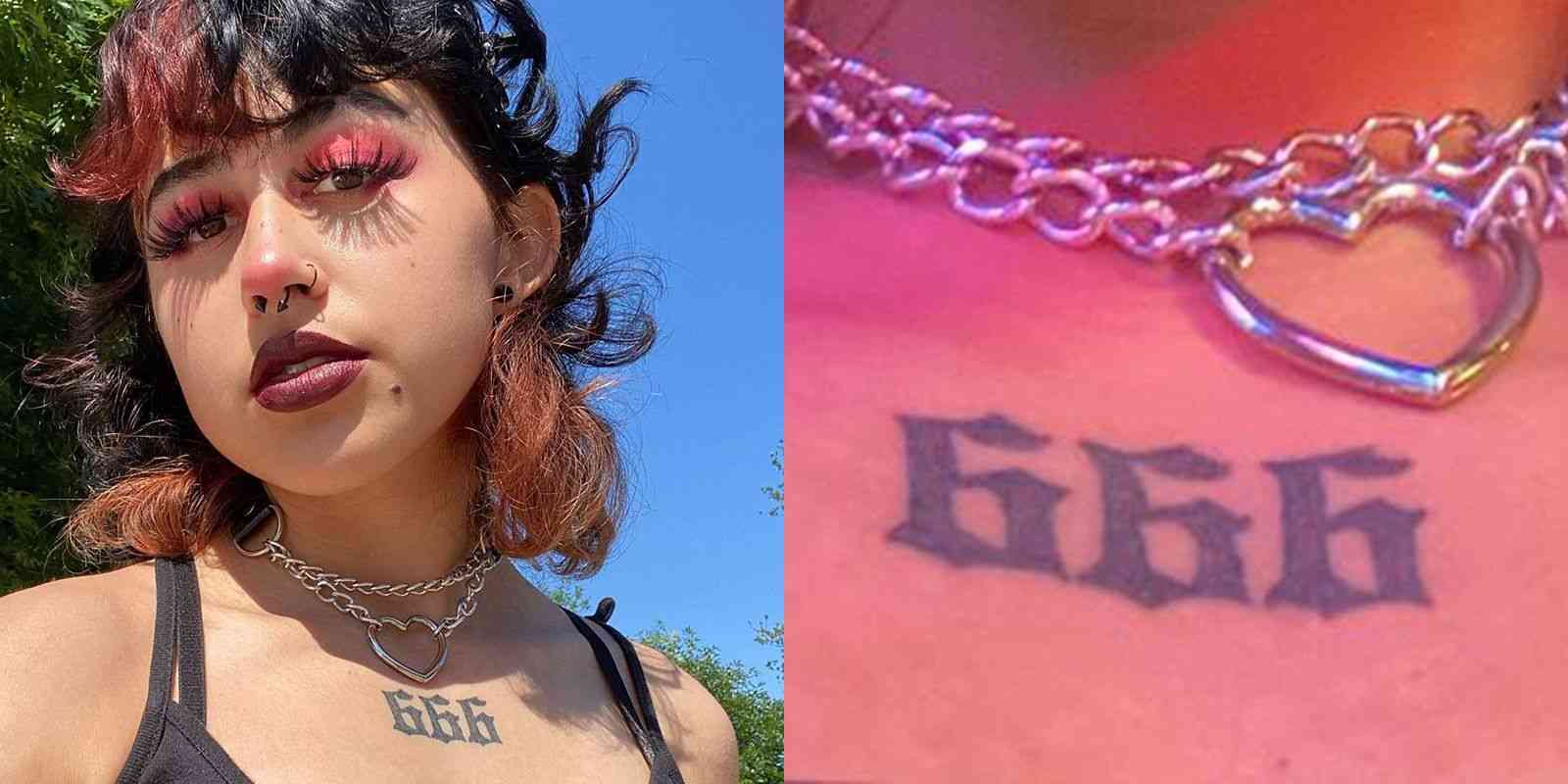 “666”は不吉なタトゥー？　胸に数字のタトゥーを入れた女性に通りがかりの男性が猛抗議「あなたには悪魔が憑りついている」