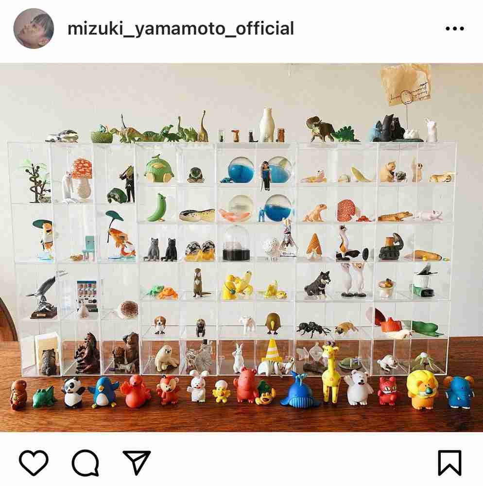山本美月 ガチャガチャコレクションの一部披露に「壮観っ!!」「すごい量」「見てるだけで癒されます」