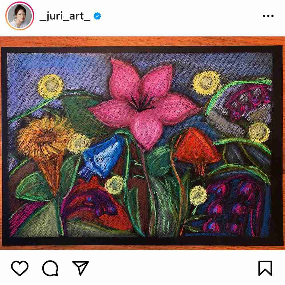 上野樹里「久しぶりに絵を描きました」色彩豊かな1枚に…ファン「プロ並み」「絵までお上手」の声