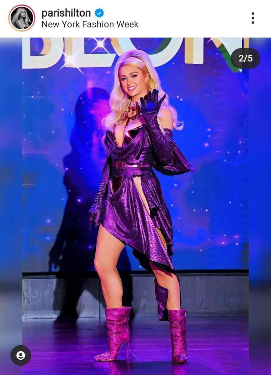 パリス・ヒルトン、胸元あらわなギリギリドレス姿を公開! 40歳の美ボディに「アメージング」