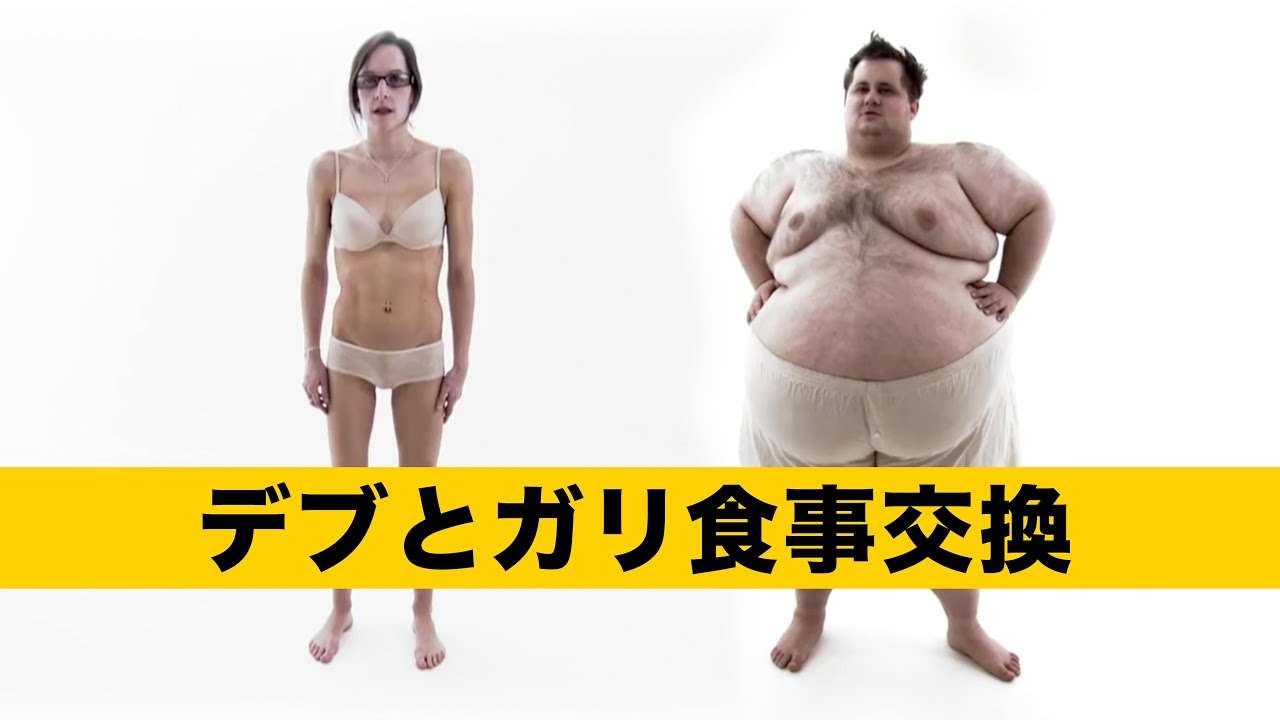 デブとガリの食事交換、ありえない結果 - YouTube
