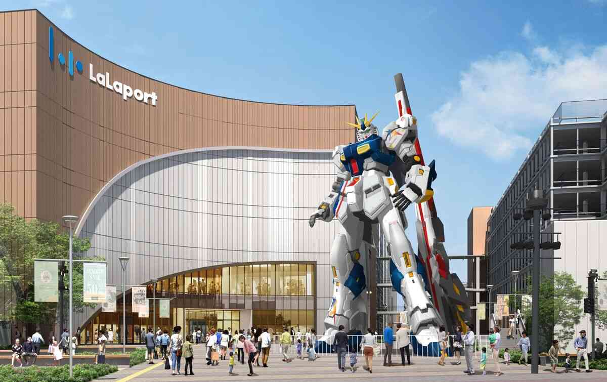 福岡に「νガンダム」立つ…２２年に２０Ｍ実物大立像公開、お台場・上海に続き３か所目（スポーツ報知） - Yahoo!ニュース