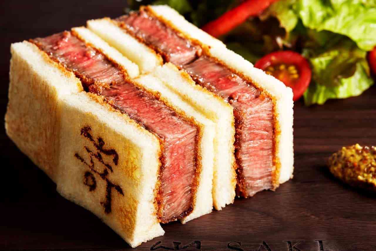 高級食パン「嵜本」の和牛サンドイッチ！ -- 焼肉「キタン」とコラボし店舗・期間限定で [えん食べ]
