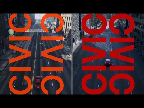 【GTA5】ホンダシビックCM再現　CIVIC WEB CM「#RunForever」篇 - YouTube