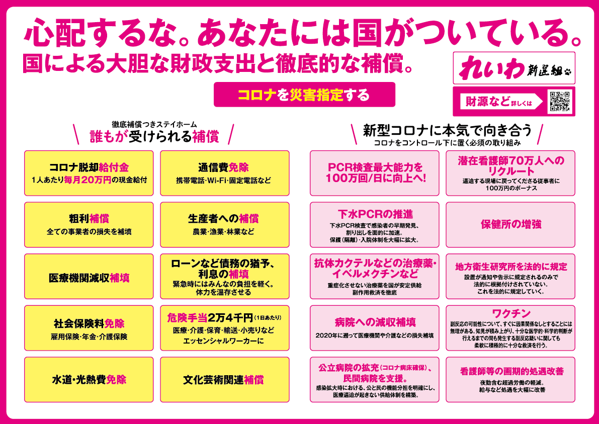れいわ山本太郎代表は比例東京ブロックから出馬　名簿1位で小選挙区断念