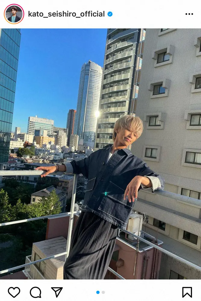 加藤清史郎　レアな銀髪も色落ちで「白みのある金髪」に「尊い」「益々大人っぽく」「クールな男過ぎ」の声