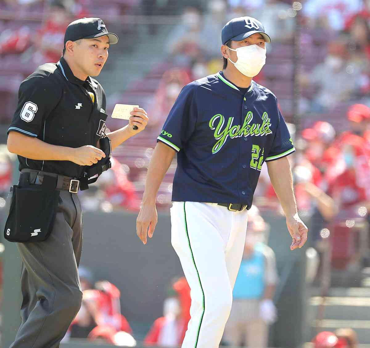 【ヤクルト】高津監督、初回交代の塩見泰隆は「状態が良くないと理解して」　詳細は明かさず（スポーツ報知） - Yahoo!ニュース