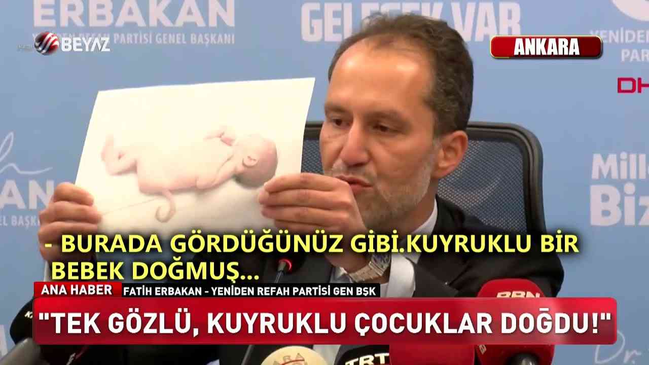Erbakan: Tek gözlü kuyruklu çocuklar doğdu! - YouTube