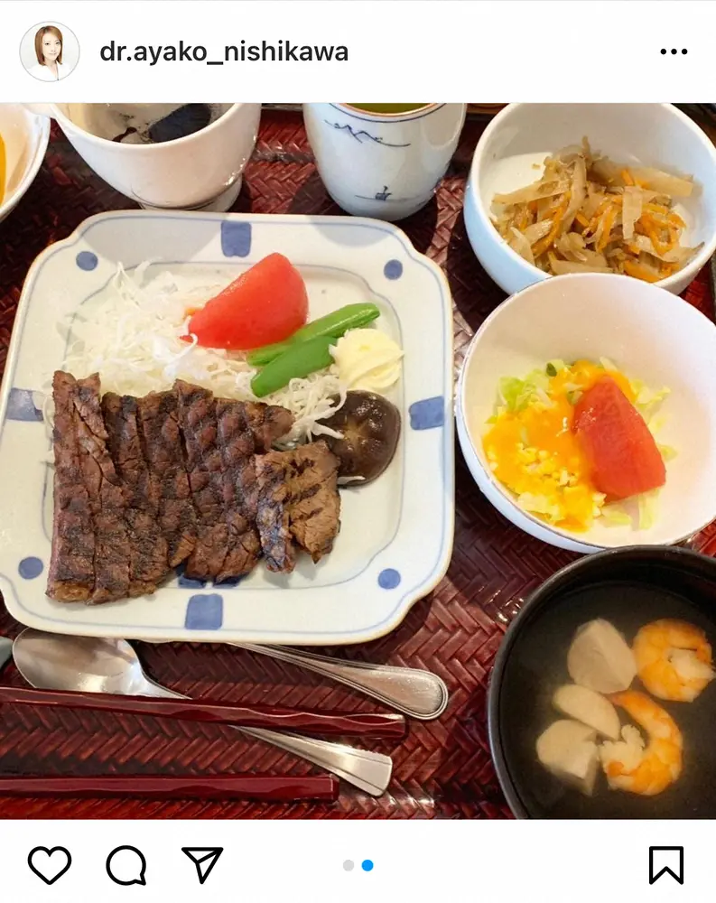 西川史子　病院食おいしくて「6キロ太った」　8月に脳内出血で倒れ、緊急手術