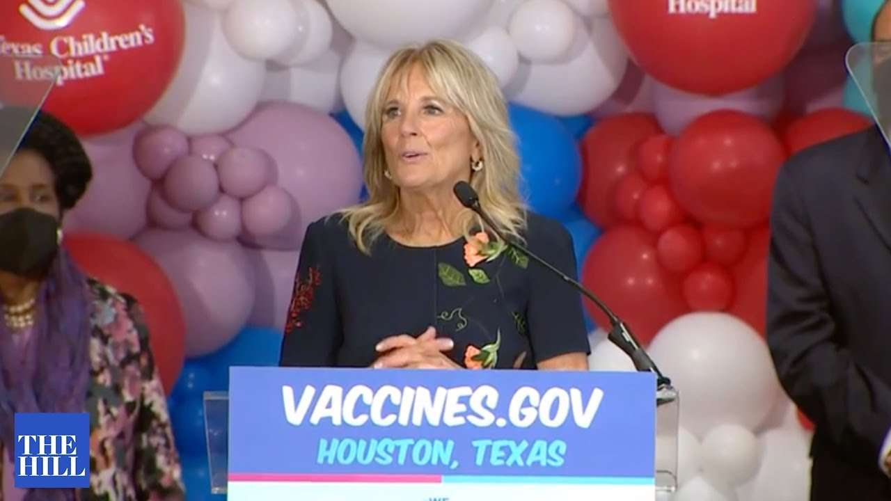 'Vaccinating Your Child Is Your Choice': Says Jill Biden In Houston Hospital Visit - YouTube