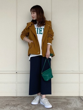 カレッジスウェットのアウター