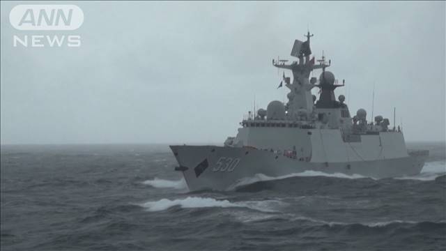 中国海軍の駆逐艦3隻が東シナ海で演習　対潜訓練も（テレビ朝日系（ANN）） - Yahoo!ニュース