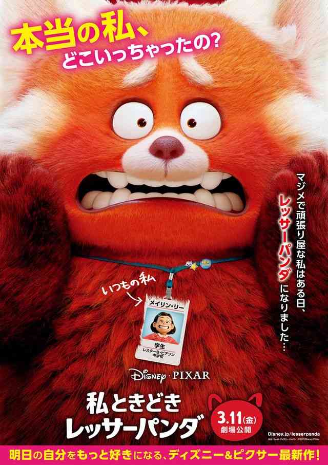 ピクサー新作『私ときどきレッサーパンダ』来年3.11公開決定！ポスター＆特報も