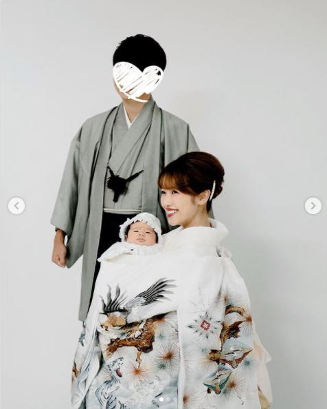 くみっきー(舟山久美子)、長男のお宮参りを報告 家族ショット公開に「顔ができあがってる」「息子君可愛い」