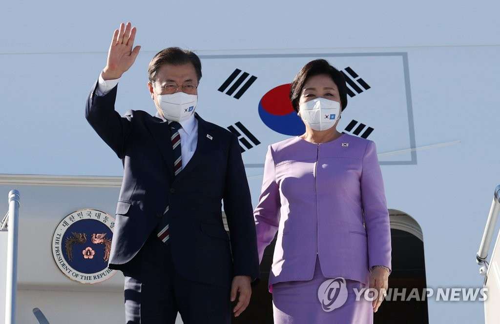 文大統領がＮＹ到着　国連総会で一般討論演説へ | 聯合ニュース