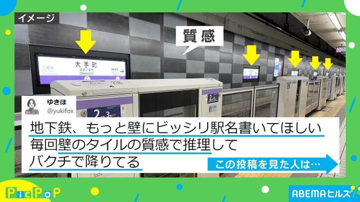 みんな不便だと思ってた…? 地下鉄の壁 “駅名”の分かりづらさに共感の声