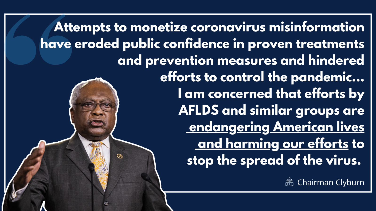 Select Subcommittee Launches Investigation into Online Entities Pushing Coronavirus Misinformation and Selling Unproven Treatments | House Select Subcommittee on the Coronavirus Crisis