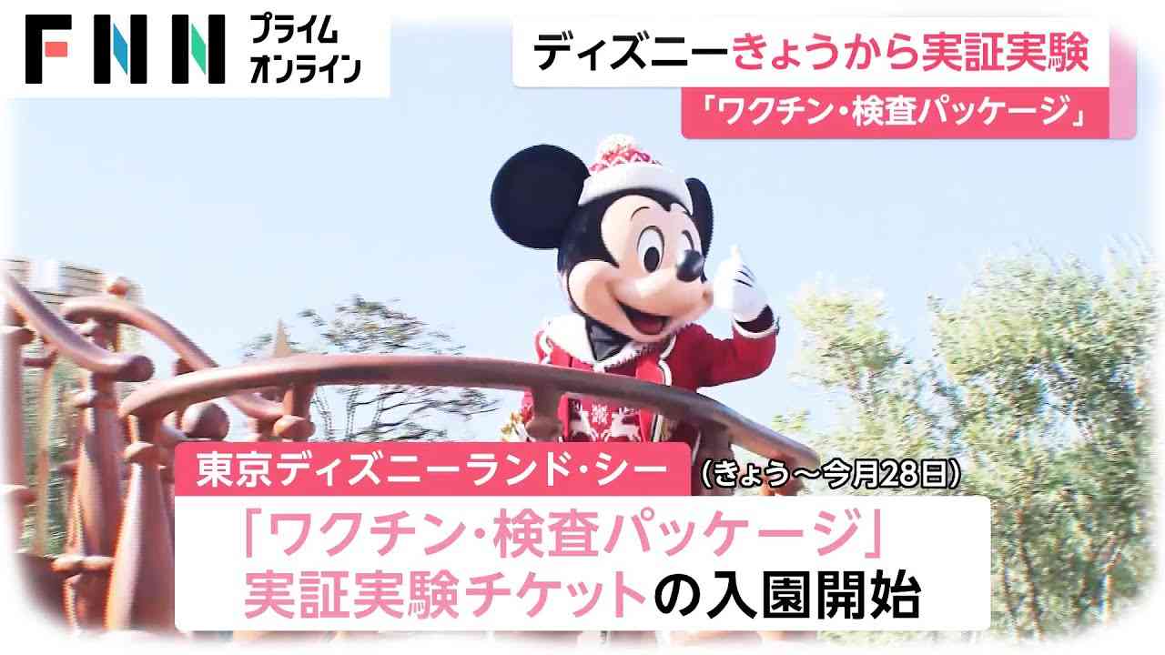 ディズニー 「ワクチン・検査パッケージ」　きょうから実証実験 - YouTube