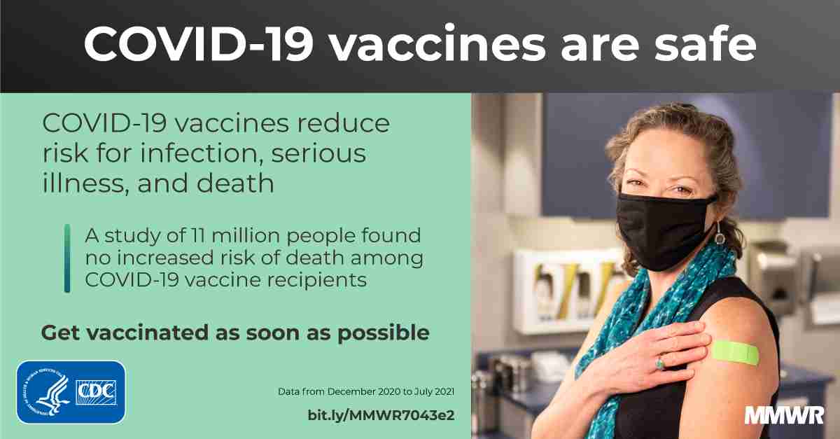 COVID-19 Vaccination and Non–COVID-19 Mortality Risk — Seven Integrated Health Care Organizations, United States, December 14, 2020–July 31, 2021  | MMWR