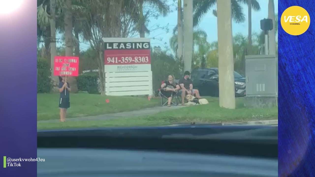 Parents make their son stand by the road while holding a sign identifying him as a “bully ” - YouTube