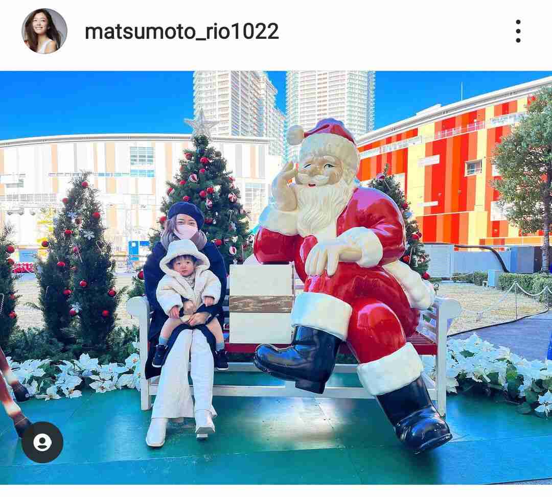 松本莉緒、1歳長男の顔出し親子ショット「可愛い親子」「息子ちゃん、かわいい」と反響