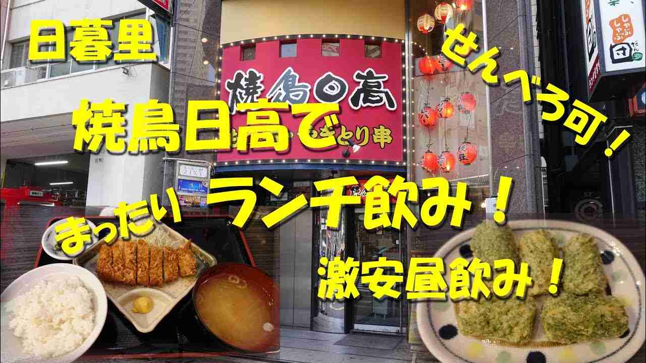 【焼鳥日高】焼鳥日高でまったりランチ飲み！Drinking and Eating at YAKITORI HIDAKA.【飯動画】 - YouTube