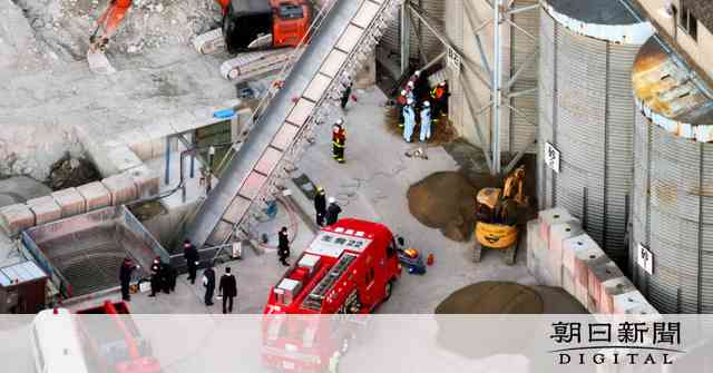 生コンのサイロ内、砂利に埋もれ作業員2人死亡　奈良・生駒：朝日新聞デジタル
