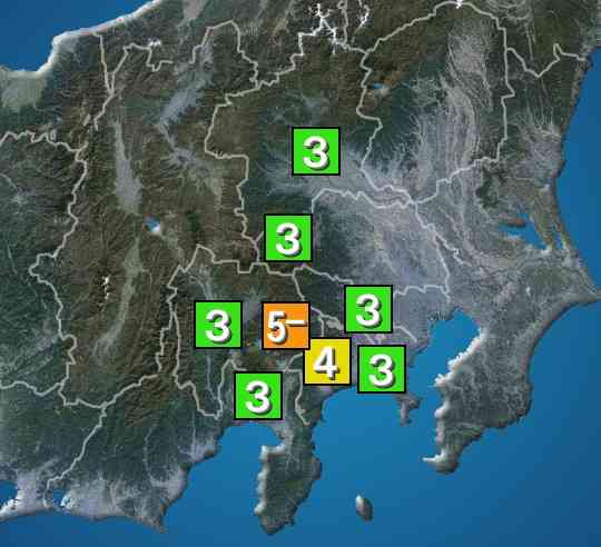 山梨県で震度5弱の地震　震源地は山梨県東部・富士五湖　M4.9　津波の心配なし（ウェザーニュース） - Yahoo!ニュース
