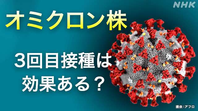 3回目のワクチン接種 オミクロン株への効果を専門家に聞いた | 新型コロナウイルス | NHKニュース