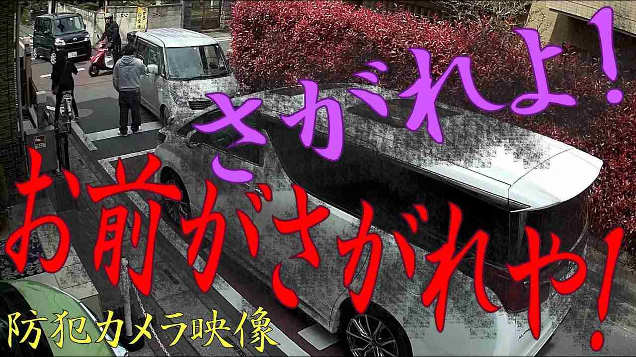 【度し難いぞアルファード】住宅街の路上で交通トラブル【自宅防犯カメラ】 - YouTube