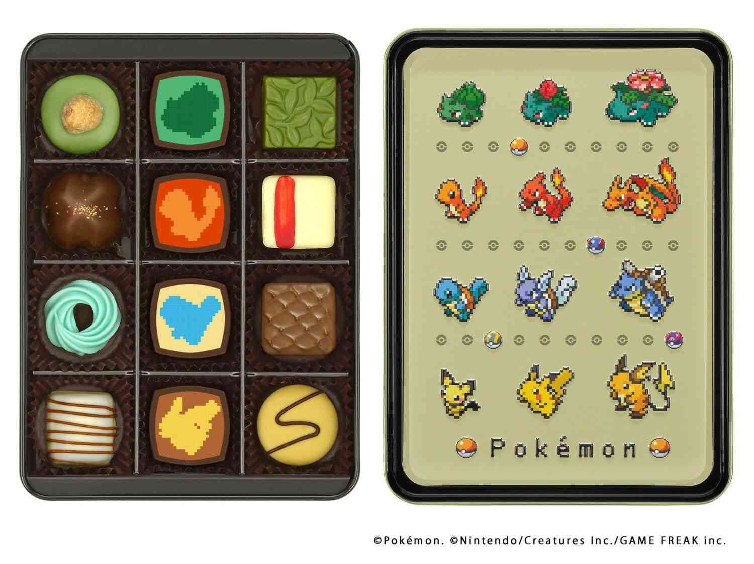 「ポケモン」バレンタインショコラがメリーチョコレートから、ピカチュウやヒトカゲの“進化”を表現