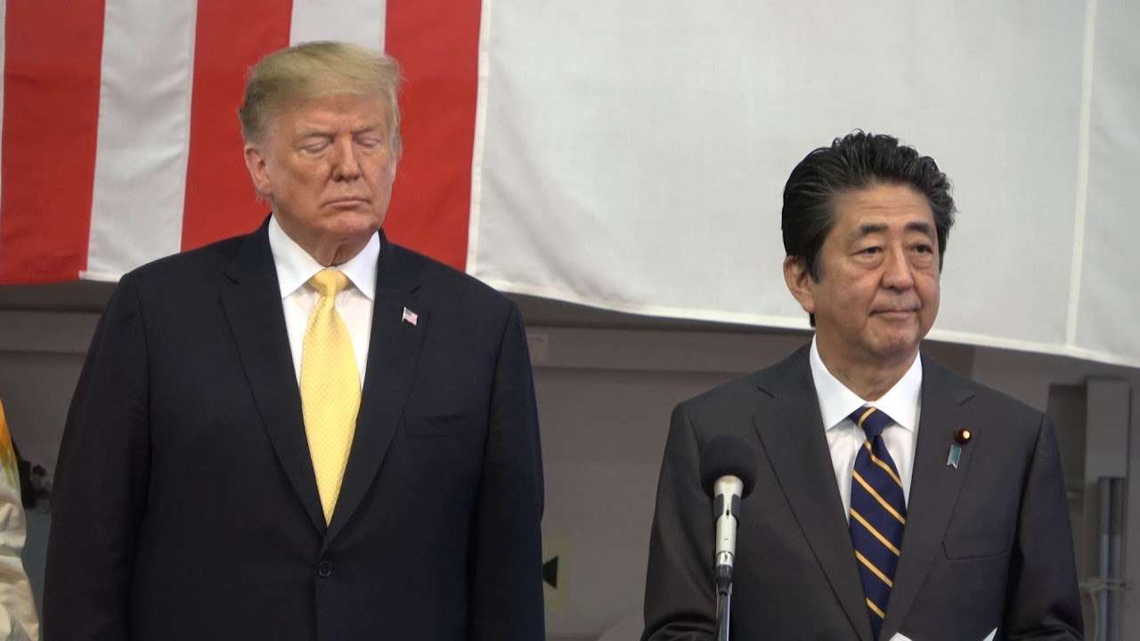 ドナルド・トランプ　アメリカ合衆国大統領による護衛艦「かが」視察（横須賀） - YouTube