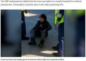 飛行機の車輪格納庫に隠れて密航した男が逮捕　氷点下で2時間半のフライトに耐え「生きているのが信じられない」（米）