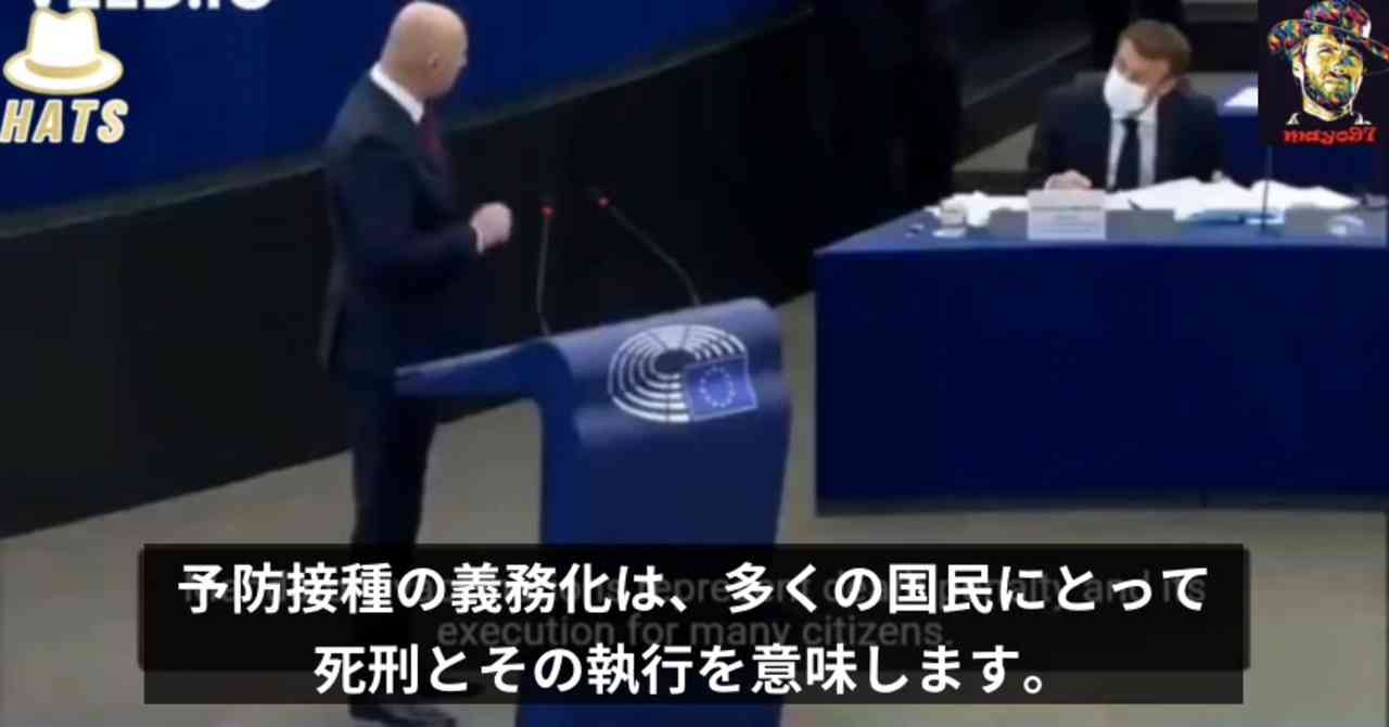 「ワク●ン義務化は死刑」欧州議会議員がマクロン大統領に警告 - ニコニコ動画