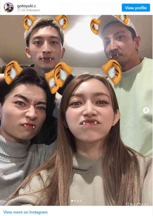 後藤祐樹さんインスタに姉・ゴマキ登場 甥との集合ショットに反響 「美形の遺伝」「仲良し家族」