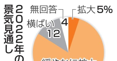 22年景気、84％が拡大予想　共同通信の主要106社調査 ｜ 共同通信