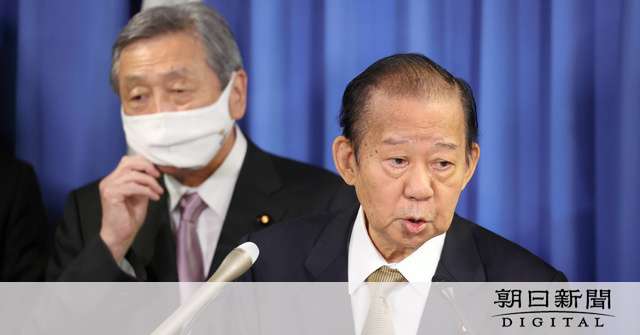 「会食ではなく打ち合わせ」二階氏、5人で日本料理店へ：朝日新聞デジタル