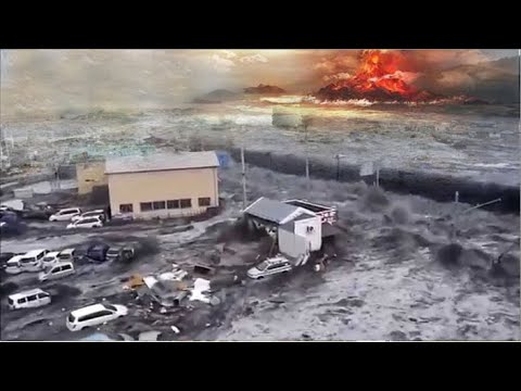 Tsunami hit Tonga! Huge waves are moving to other continents after the volcanic eruption! - YouTube