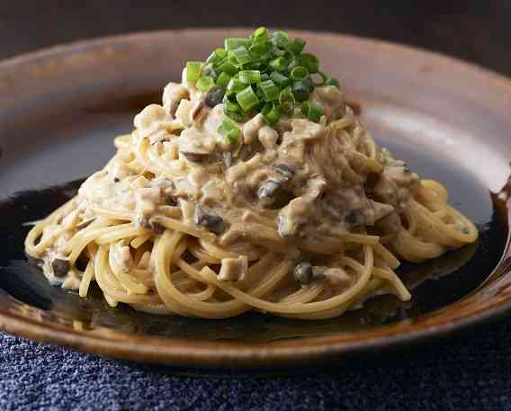 ごはんですよ！のきのこクリームパスタ | かんたんレシピ | 桃屋