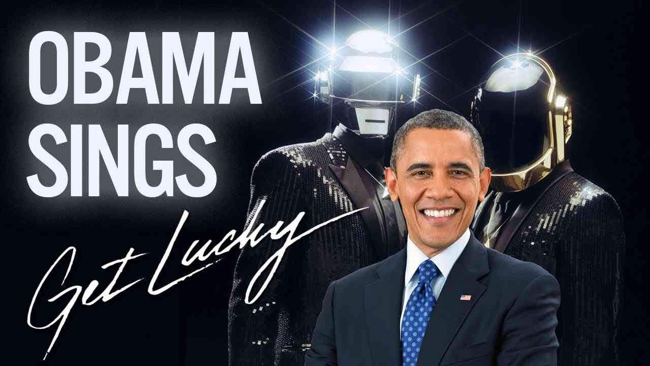 Barack Obama Singing Get Lucky by Daft Punk (ft. Pharrell) - YouTube