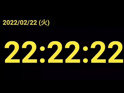 【スーパー猫の日】2022年2月22日22時22分22秒 - YouTube