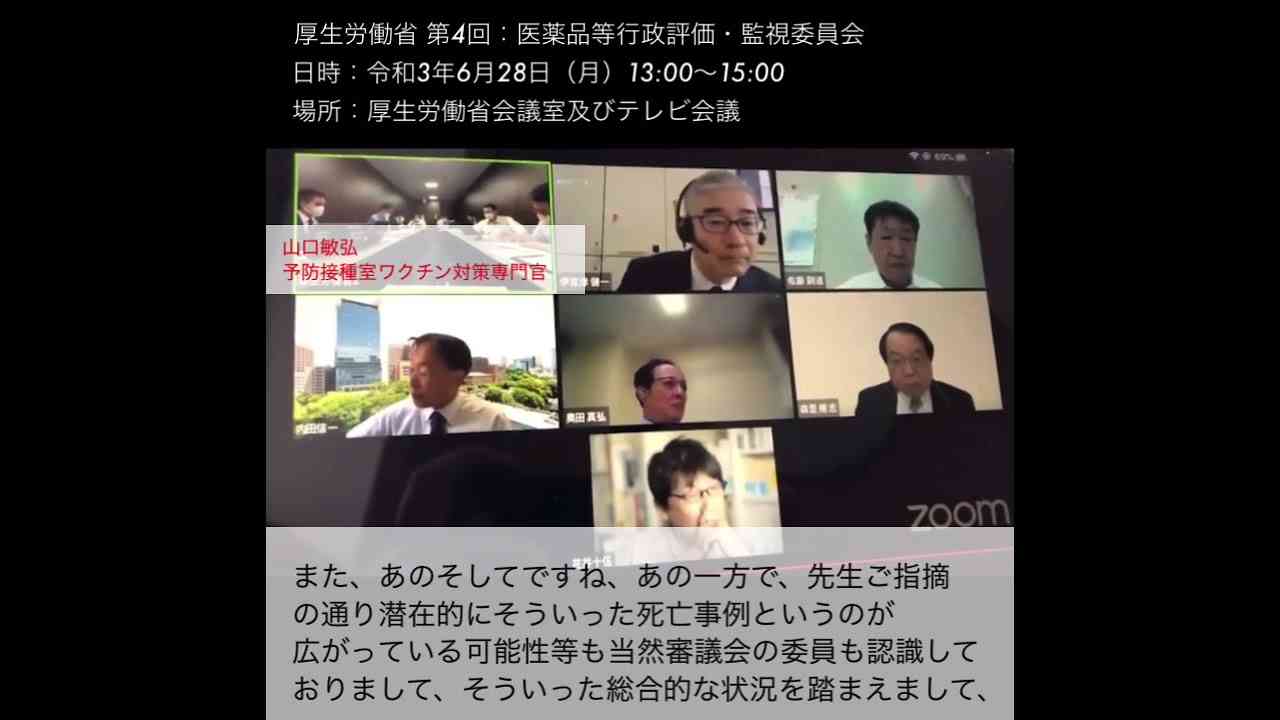【字幕あり】厚生労働省 第4回医薬品等行政評価・監視委員会ZOOM会議の模様　質問者・サリドマイド福祉センター佐藤嗣道理事長（2021年6月23日） - YouTube