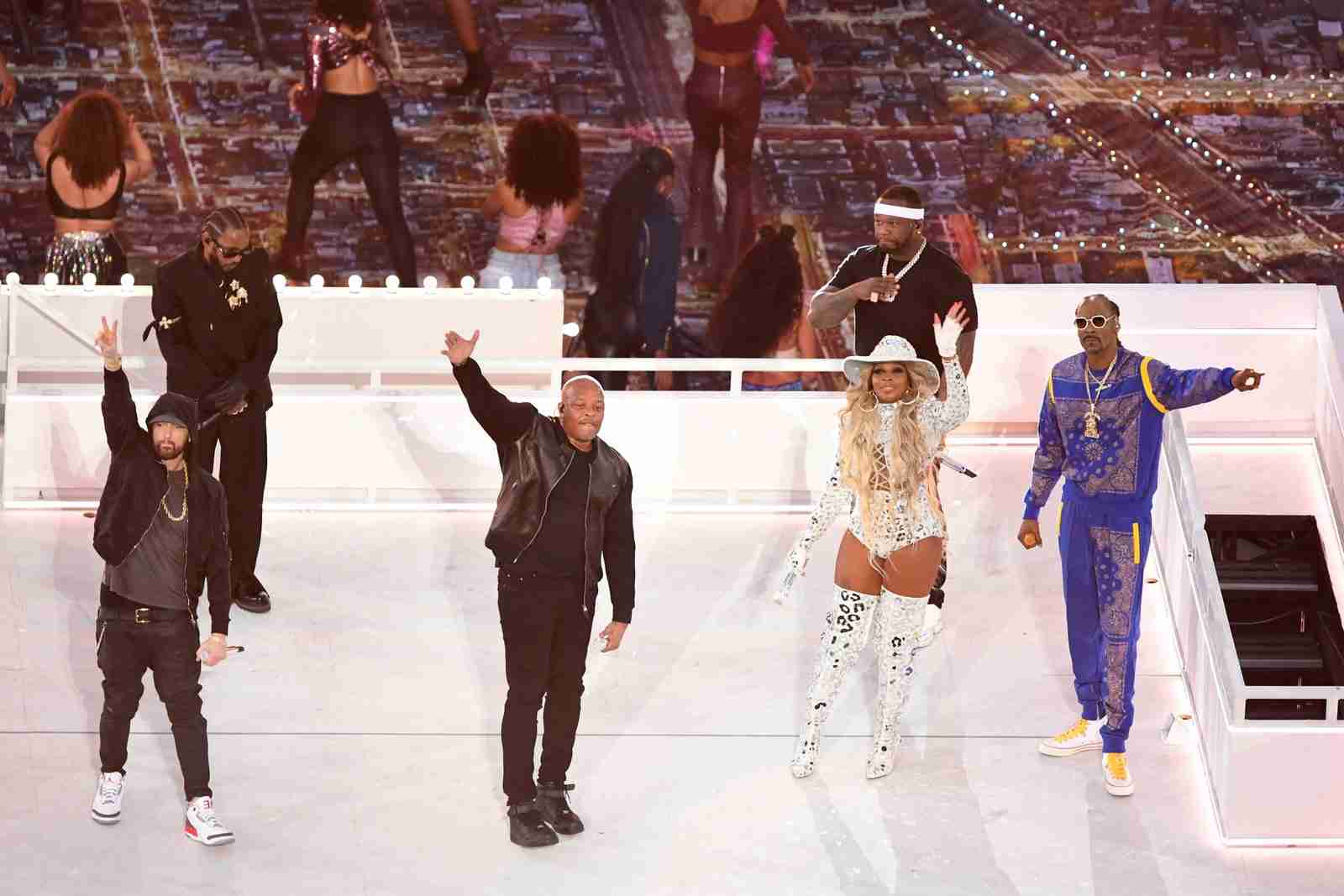 スーパーボウルのハーフタイムショー、ドクター・ドレやエミネム、メアリー・J.ブライジらが豪華共演！