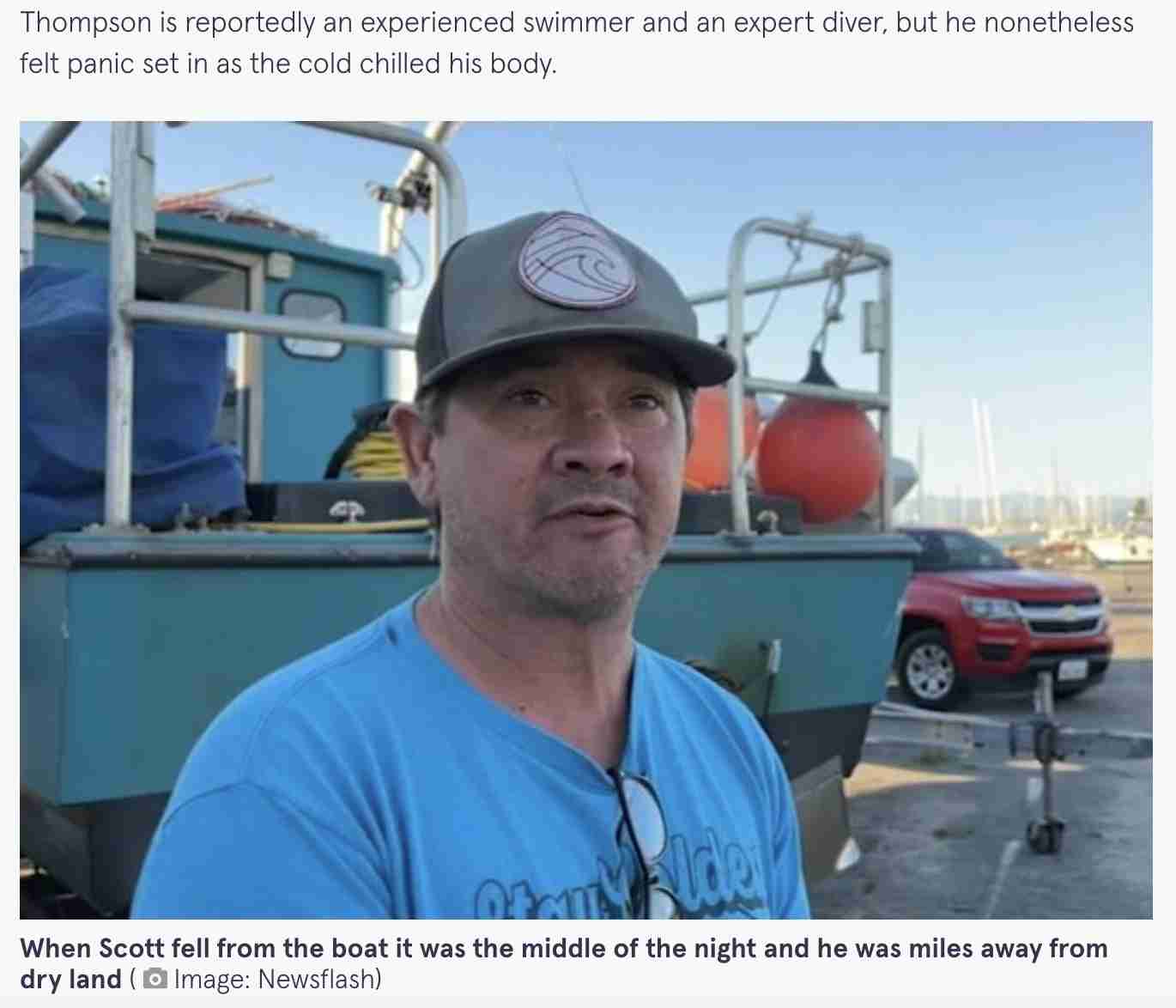 【海外発！Breaking News】Tシャツ短パンで真夜中の海に転落した男性、アザラシに助けられて5時間泳ぐ（米） | Techinsight（テックインサイト）|海外セレブ、国内エンタメのオンリーワンをお届けするニュースサイト