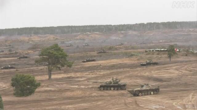 ロシア 合同軍事演習終了後もウクライナ国境から撤収せず | ロシア | NHKニュース