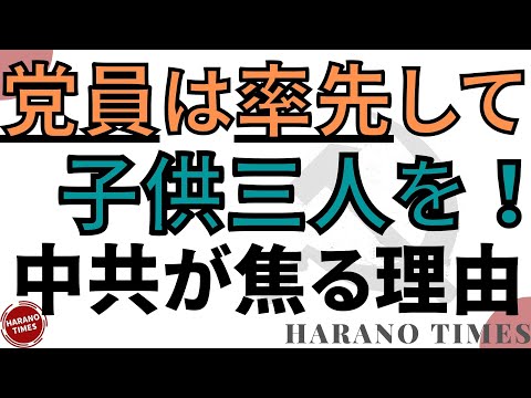 男性の不妊手術を停止して、党員に三人のこども持つように勧める記事まで出回る、人口問題に焦る中共 - YouTube