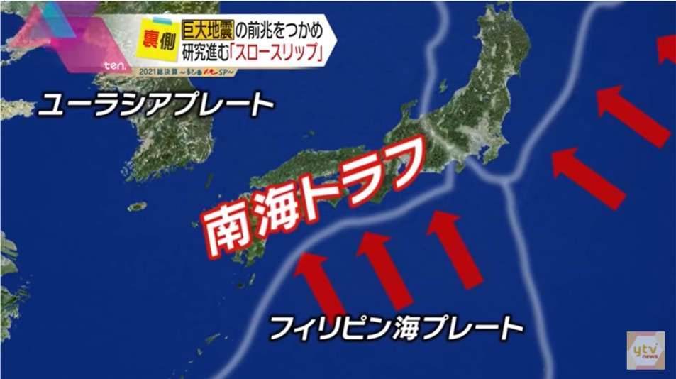 【地震研究最前線】南海トラフ巨大地震の前兆はつかめるのか？注目の「スロースリップ」最新の観測研究に迫る（読売テレビ） - Yahoo!ニュース