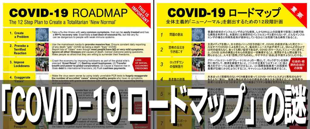 「COVID-19 ロードマップ」１２段階の計画の見取り図 - ザウルスの法則