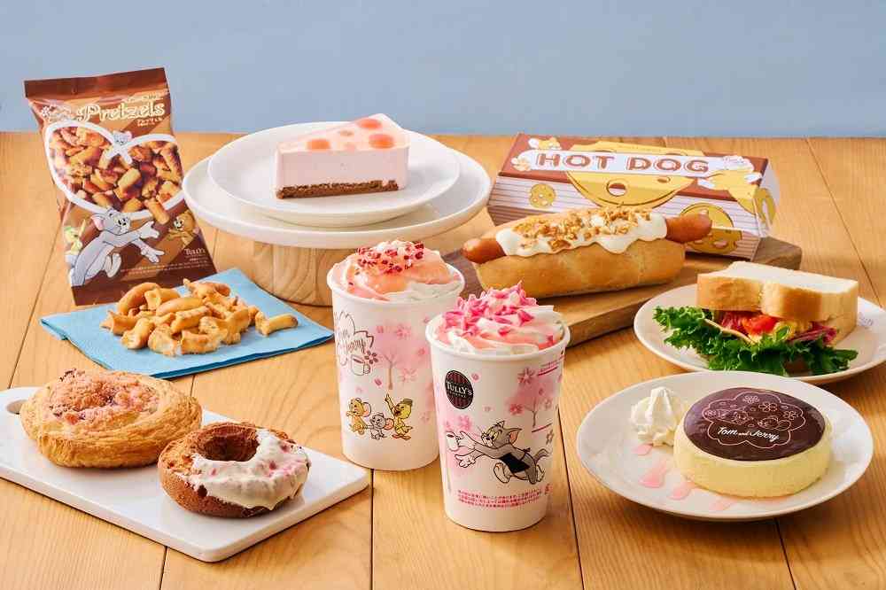 桜モチーフの限定ドリンク・フード・グッズ！タリーズコーヒー『トムとジェリー』コラボレーション